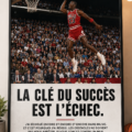 Affiche inspirante de Michael Jordan dans un décor moderne