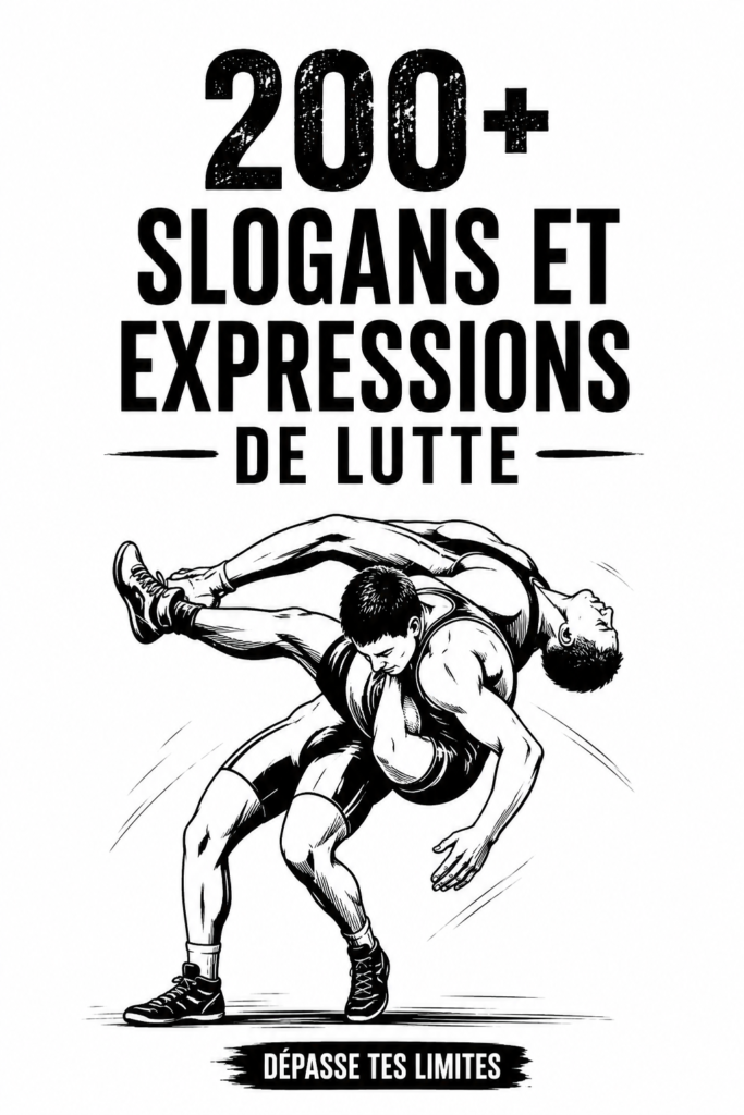 Slogans inspirants pour la lutte affichés sur un mur de gym