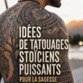 Un bras féminin orné d'un tatouage inspiré par la sagesse stoïcienne