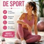 Femme dans une tenue de sport élégante, prête à s'entraîner.