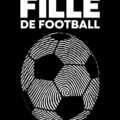 Graphique élégant d'une affiche de football minimaliste sur un mur.