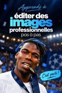 Femme utilisant un logiciel d'édition pour améliorer ses images