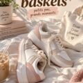 Une paire de chaussures esthétiques et stylées sur un fond neutre, symbolisant l'élégance.