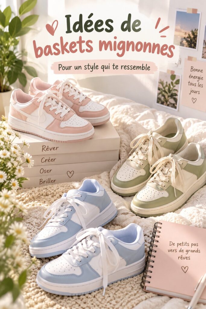 Exemple de chaussures tendance pour femmes modernes, alliant confort et style.