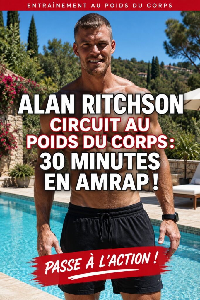Circuit d'entraînement au poids du corps inspiré par Alan Ritchson