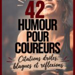 Une citation humoristique sur le running écrite sur un mur de café, illustre l'esprit léger des coureurs.