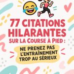 Citations amusantes sur la course illustrées avec des couleurs vives