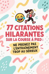 Citations amusantes sur la course illustrées avec des couleurs vives