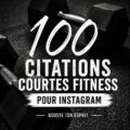 Image d'une citation inspirante sur le fitness sur un fond coloré