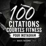Image d'une citation inspirante sur le fitness sur un fond coloré