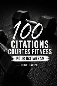 Image d'une citation inspirante sur le fitness sur un fond coloré