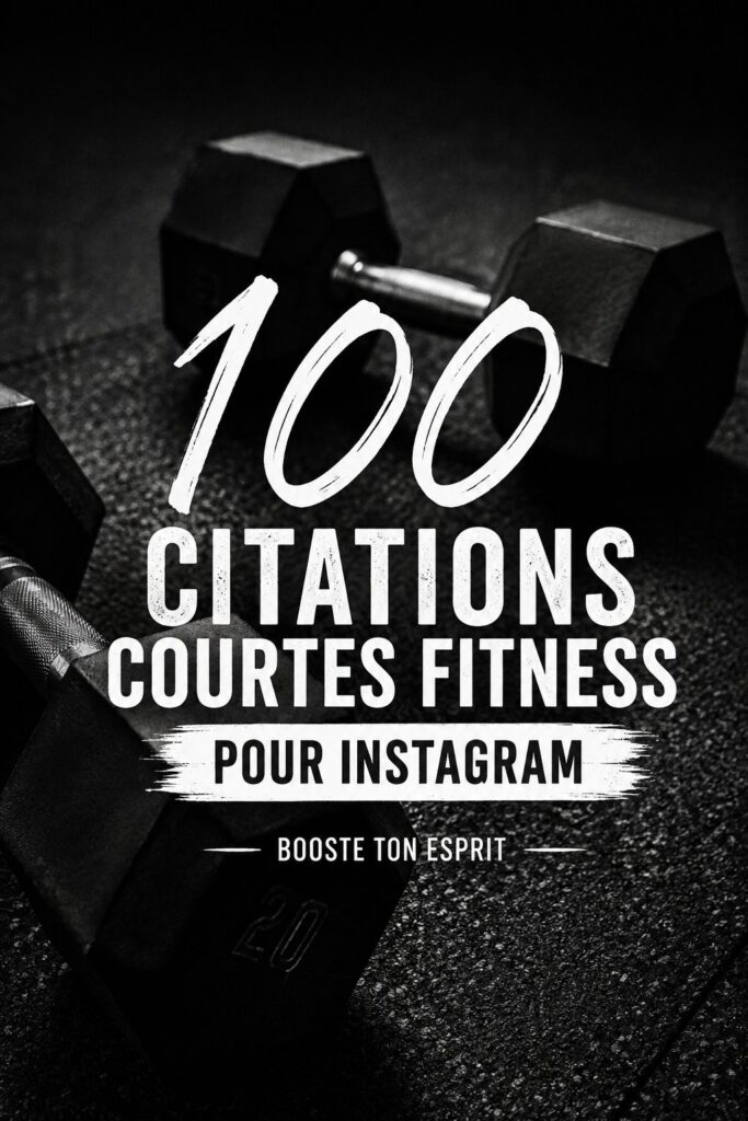 Image d'une citation inspirante sur le fitness sur un fond coloré