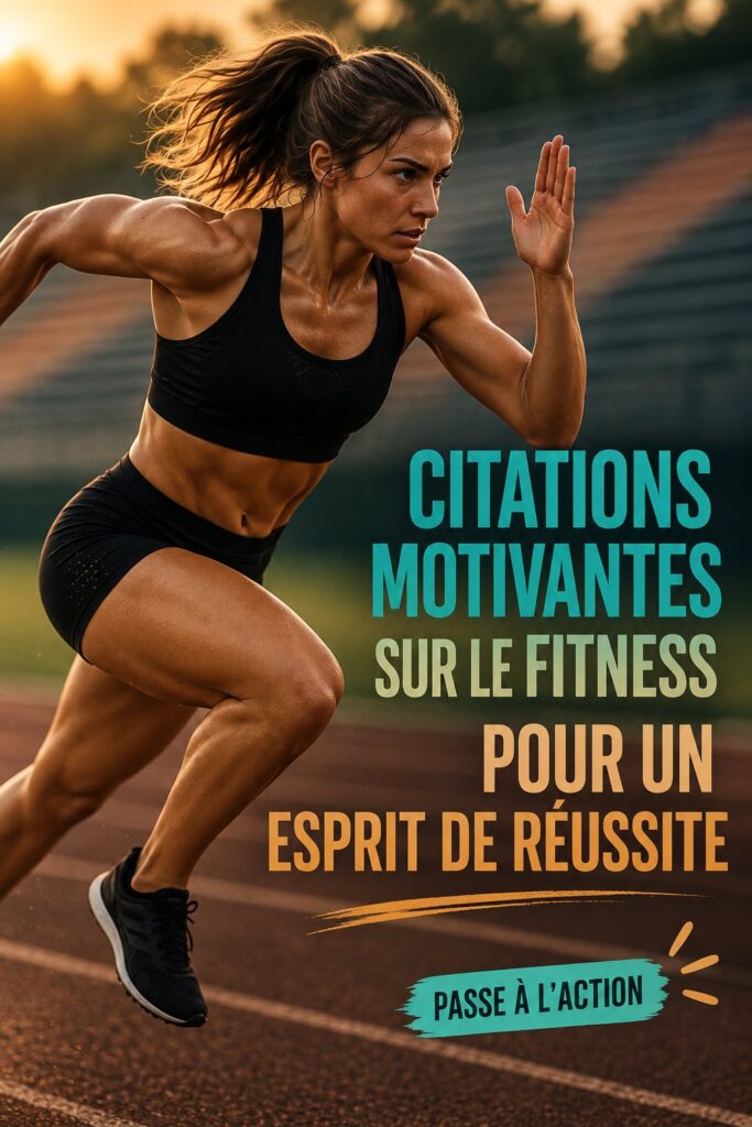 Image inspirante avec des citations motivantes pour le sport