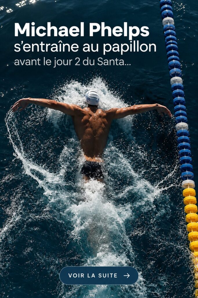 Michael Phelps s'entraînant à la natation, illustrant son approche méticuleuse