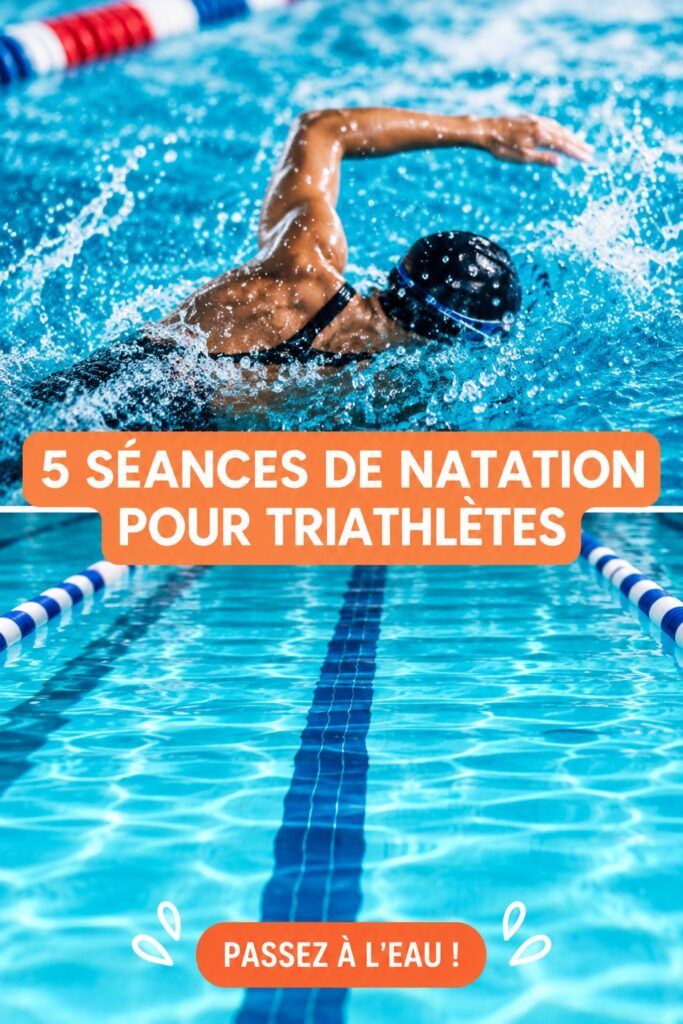 Femme s'entraînant à la natation en piscine pour le triathlon.
