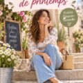 Femme portant une tenue printanière colorée dans un parc.