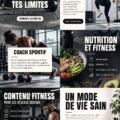 Modèles de posts Instagram sur un mode de vie sain avec des designs colorés