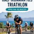 Femme s'entraînant pour un triathlon Half Ironman sur une route ouverte.