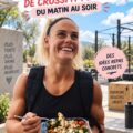 Une assiette saine avec des aliments riches en protéines et en nutriments, typiques d'un repas d'athlète.