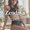 Zendaya en pleine séance d'entraînement, illustrant son approche fitness.