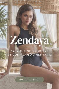Zendaya en pleine séance d'entraînement, illustrant son approche fitness.