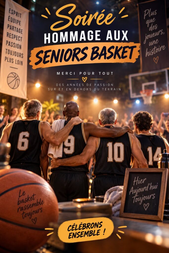 Soirée hommage aux seniors basketteurs avec des souvenirs partagés