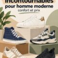 Baskets modernes pour homme, alliant confort et style.