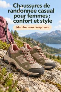 Chaussures de randonnée casual pour femmes en milieu naturel, confort et style réunis